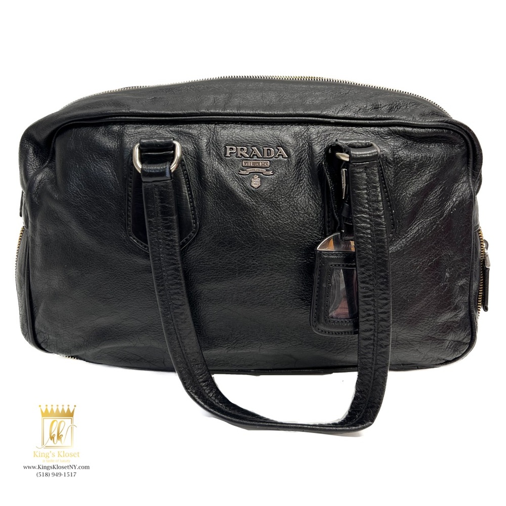 Prada leather 2 way bag